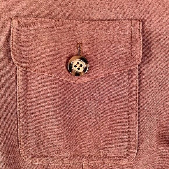 CHOCOLATE ULTRA SUEDE PANTS SUIT by TALBOTS SIZE 8 - Picture 5 of 11